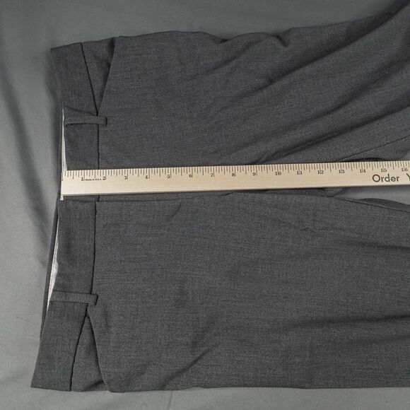 Apostrophe Womens Dress Pants 8 Gray Wide Leg Minimal Preppy Capsule Office - Picture 8 of 11